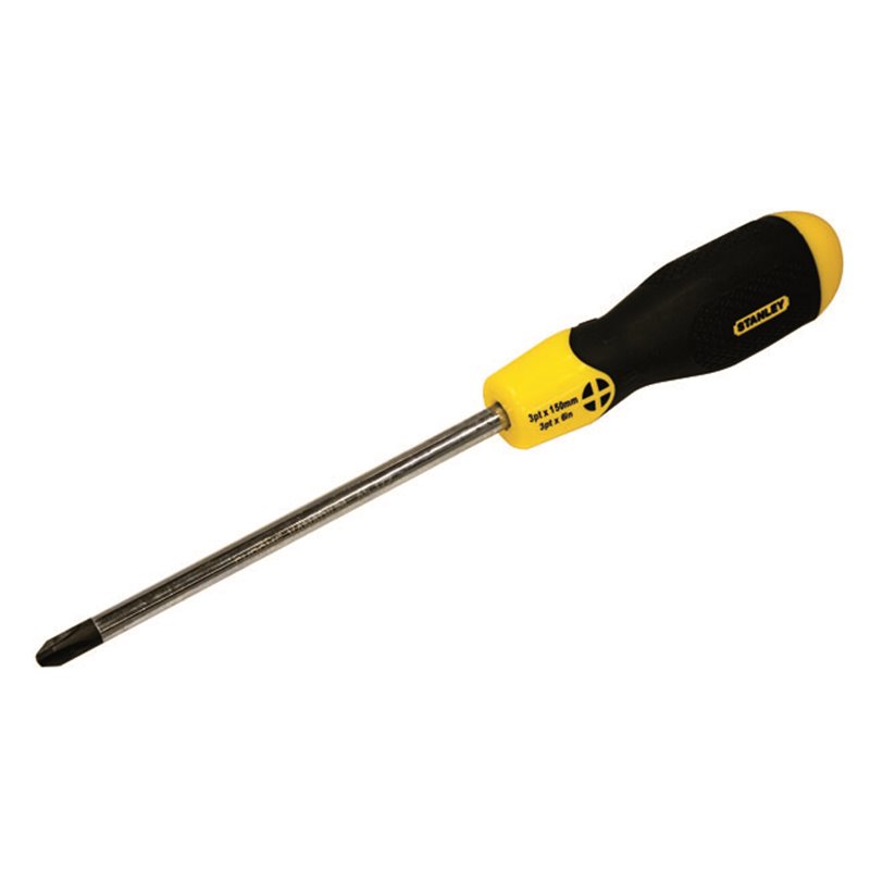 Stanley Screwdriver Cushion Grip Phillips #3 x 150mm 65-172