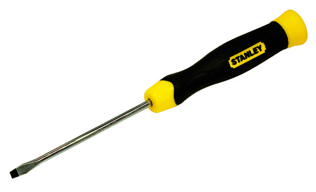 Stanley 3 X 75mm Cushion Grip Slotted Screwdriver - TIAS | Total