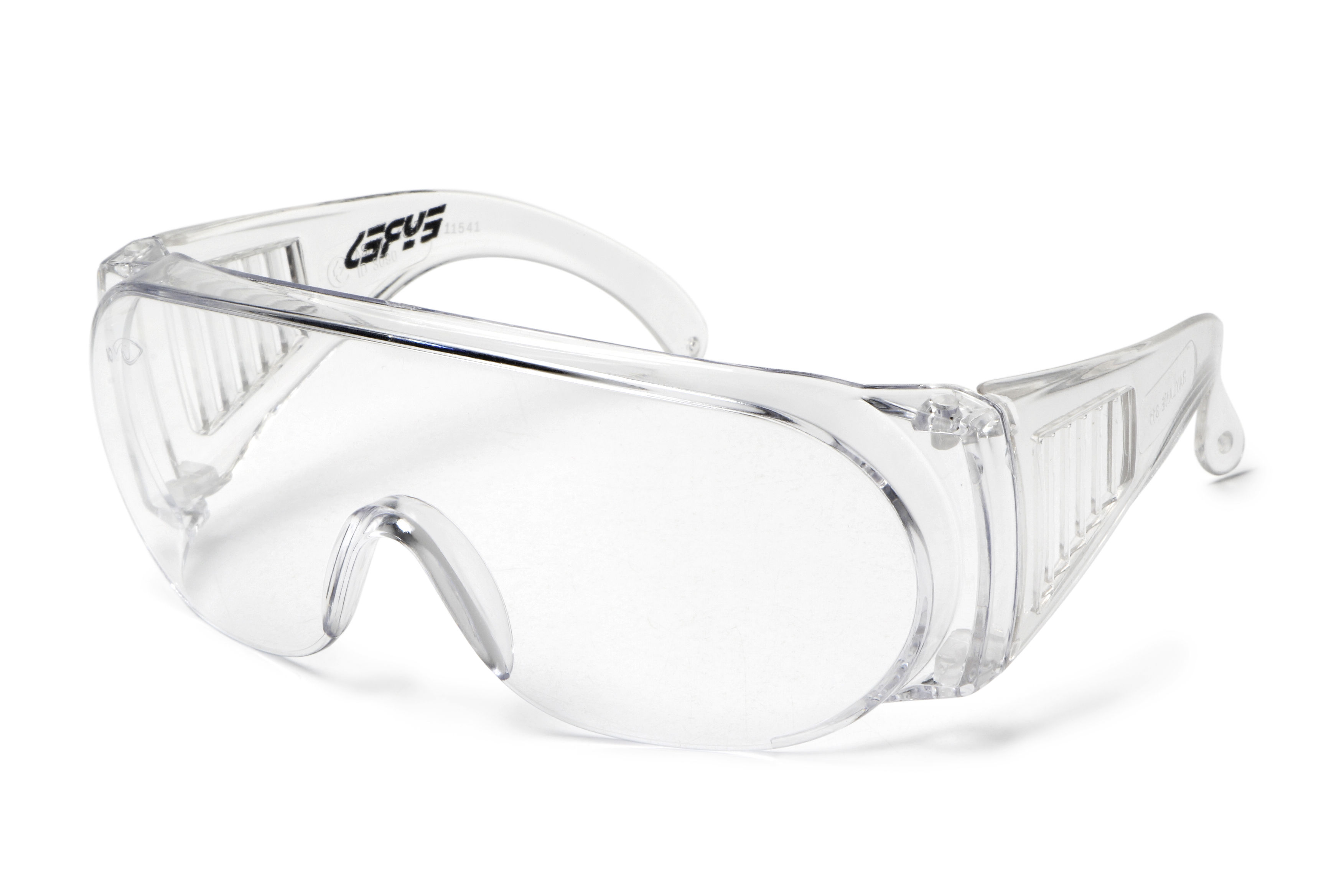 Eyres XCCESS Shiny Black Smoke Safety Glasses Sunglasses