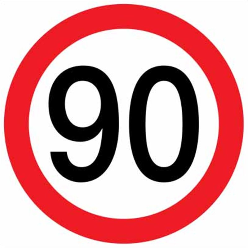 MaxSafe 600 x 600 Speed Limit 90 Sign - TIAS | Total Industrial & Safety